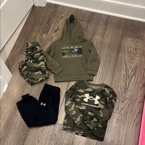 Under Armour Boys Size 5 LOT camouflage
